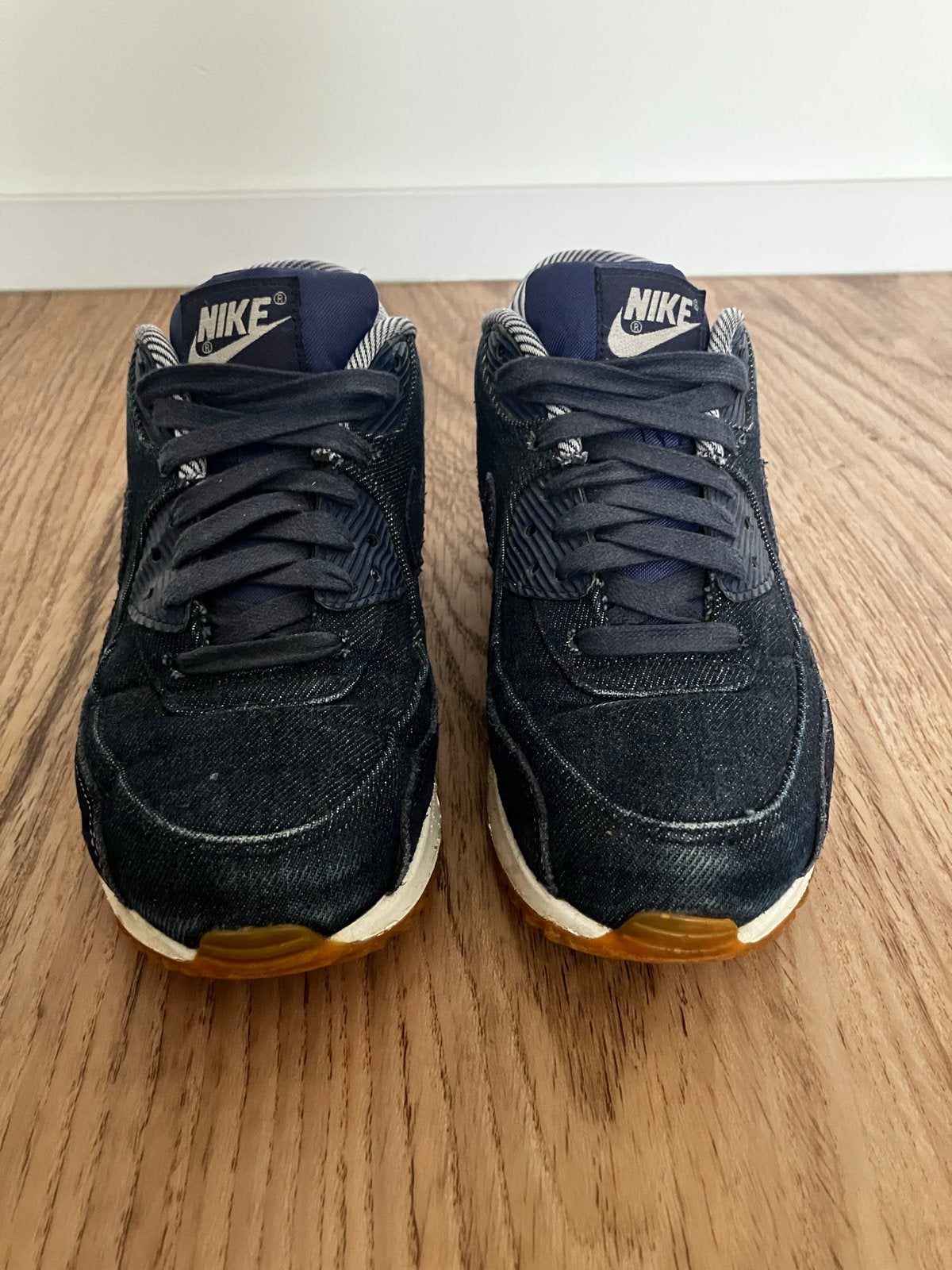 Nike Air Max 90 maat 37,5 Corduroy Denim - Premium Look, Blauw, Ophalen of Verzenden, Sneakers of Gympen, Gedragen