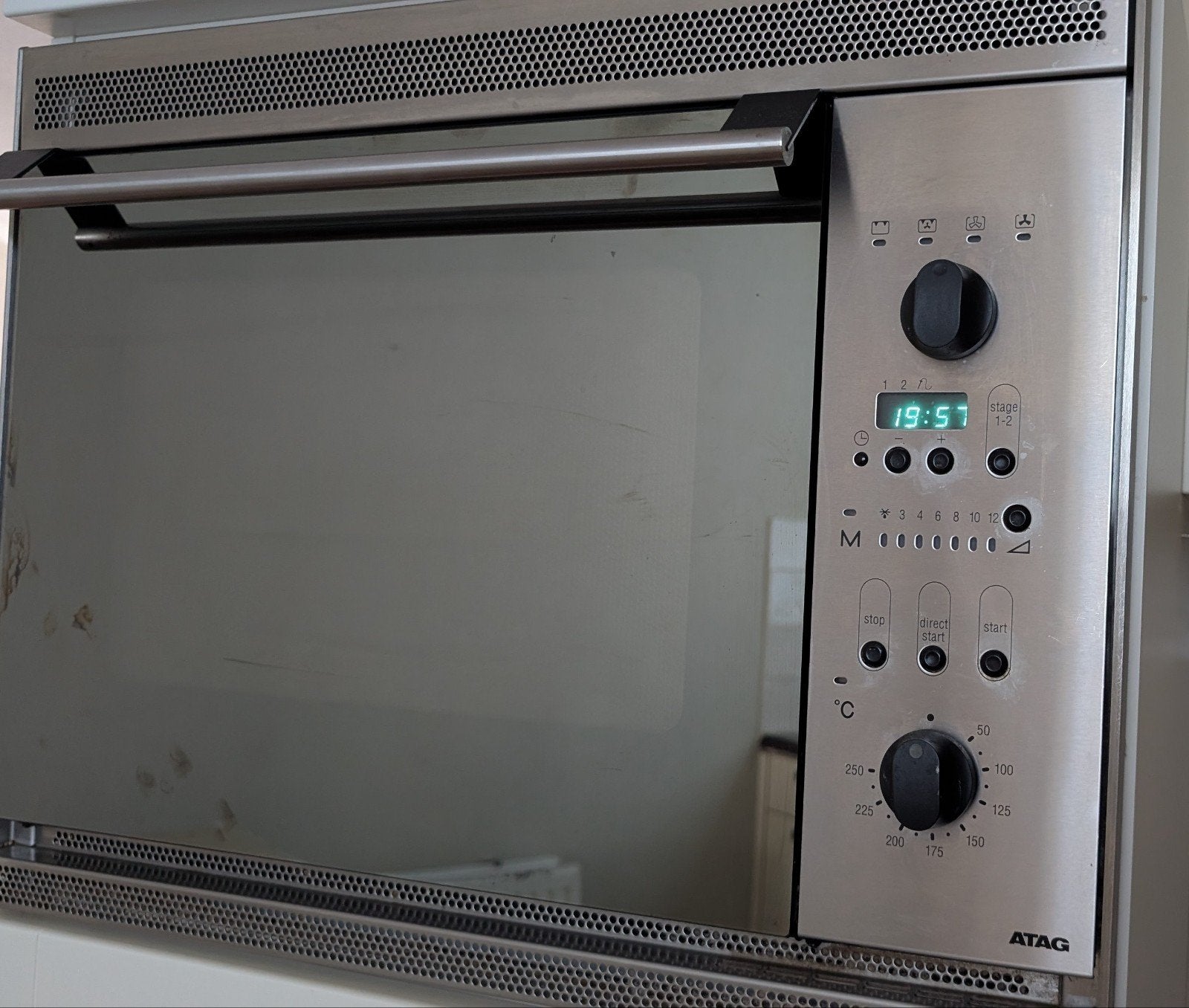 ATAG MC1115GU/A01 Combi Magnetron/Oven, Combimagnetron, Gebruikt, Ophalen of Verzenden, Inbouw