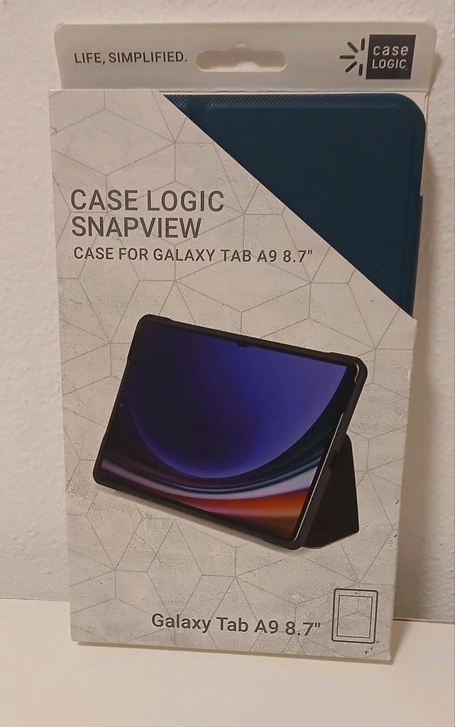 Samsung tab a9 hoesje, blauw. Case logic, Ophalen, Nieuw, Bescherming voor- en achterkant, Case Logic