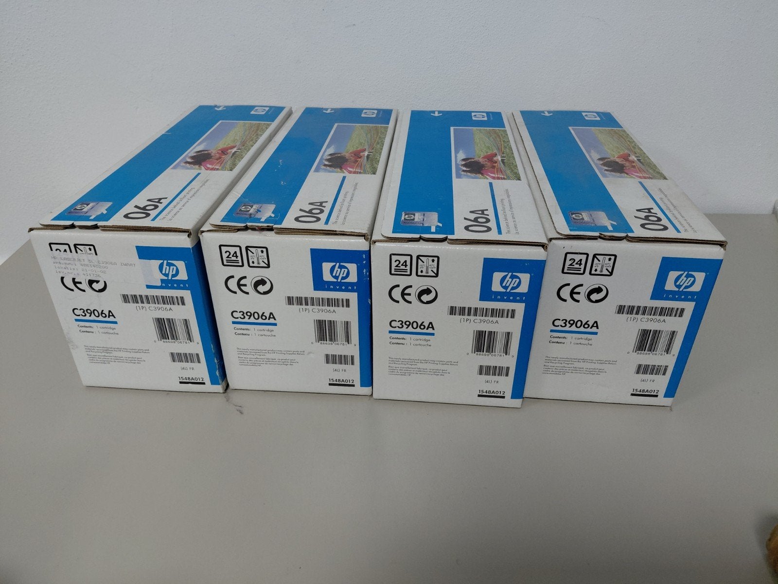4x Nieuwe HP LaserJet 06A C3906A Toner Cartridges, Ophalen of Verzenden, Nieuw, Toner, HP