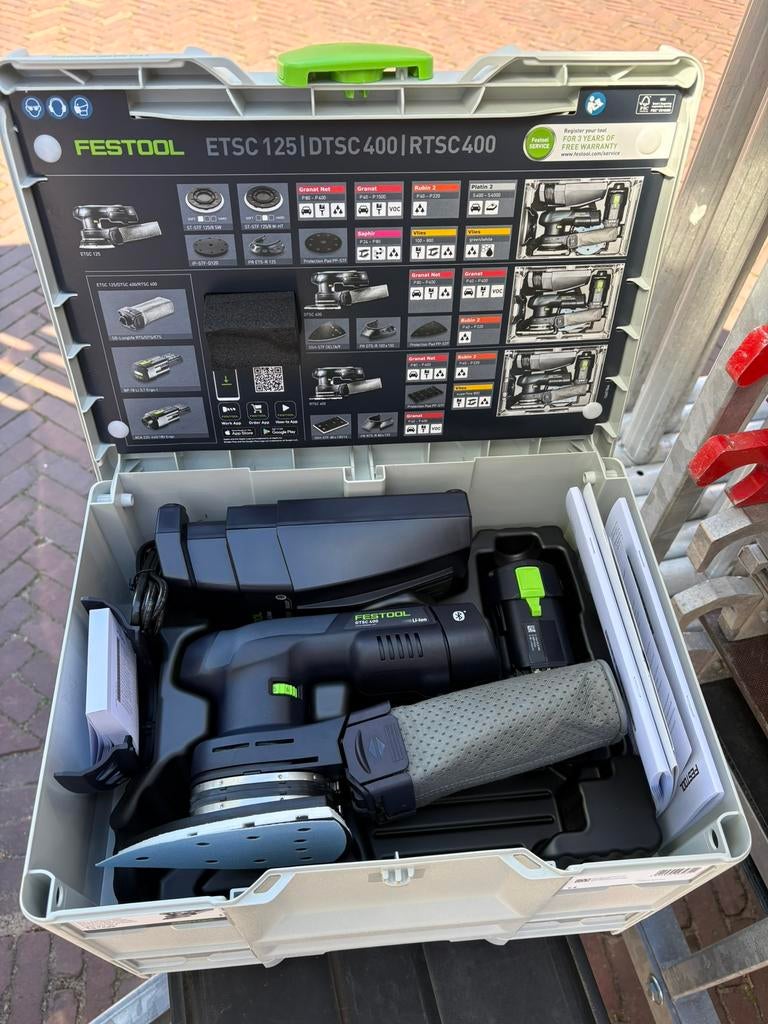 Festool DTSC 400 3.0I SET NIEUW, Ophalen of Verzenden, Nieuw, Minder dan 600 watt, Vlakschuurmachine