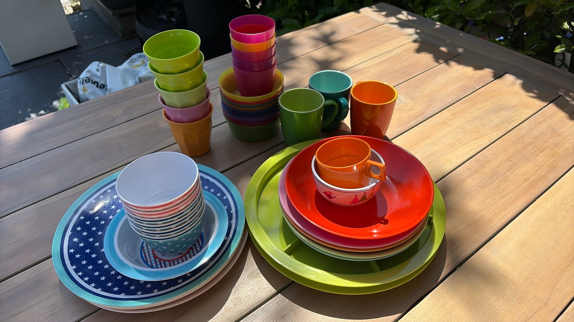 Camping servies voor picknick of feestje hema en ikea, Overige materialen, Gebruikt, Ophalen of Verzenden, Effen