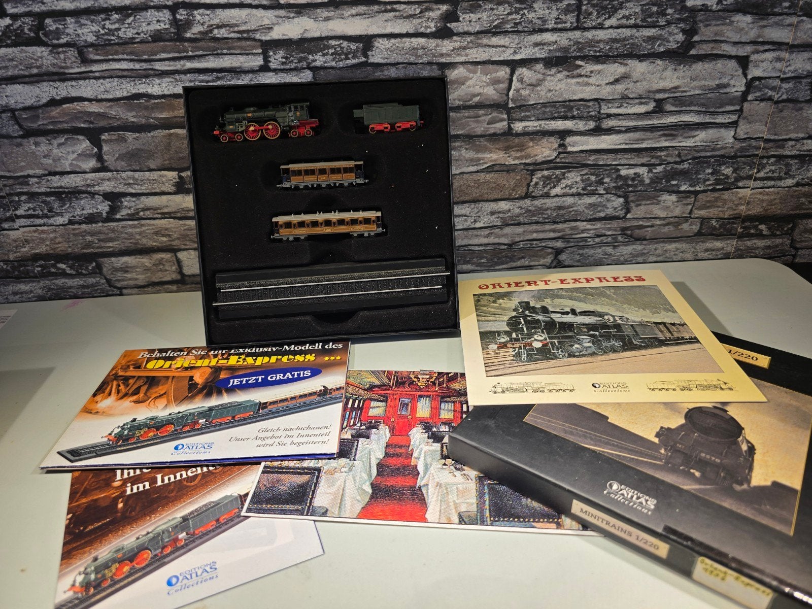 Minitrans 1/220 Orient Express - Editions Atlas Collections, Ophalen of Verzenden, Zo goed als nieuw, Treinset, Overige merken