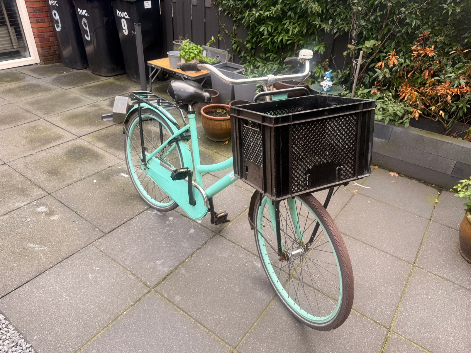 Meiden fiets mintgroen 24 inch, Fietsen en Brommers, Ophalen, Zo goed als nieuw, 24 inch, Handrem