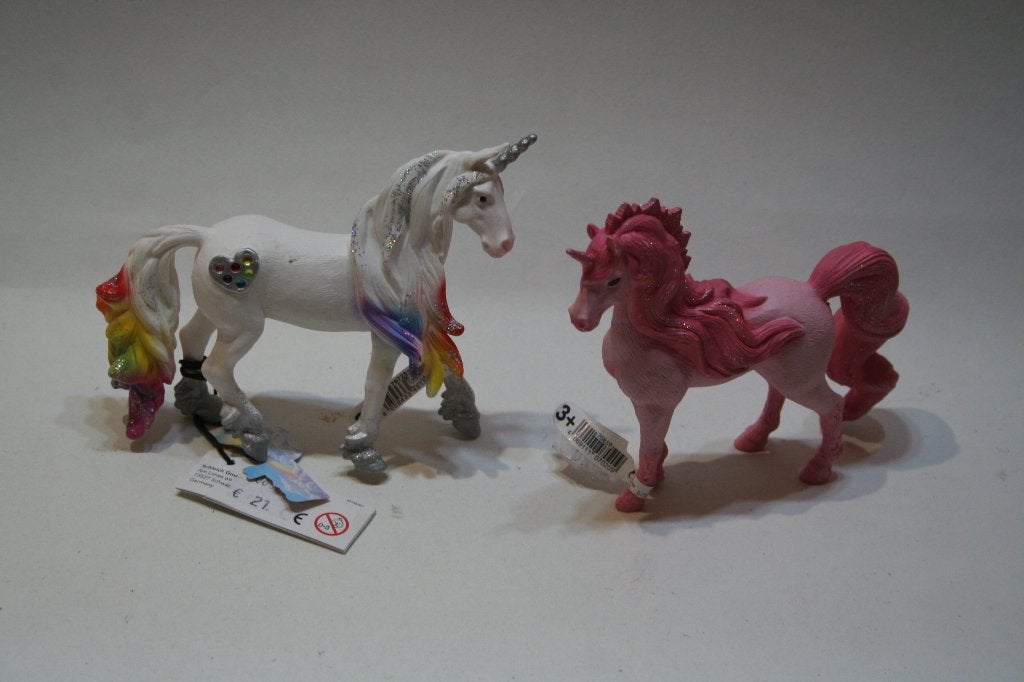 2 x Schleich eenhoorns, fantasie dieren, nieuw met label, Verzenden, Nieuw