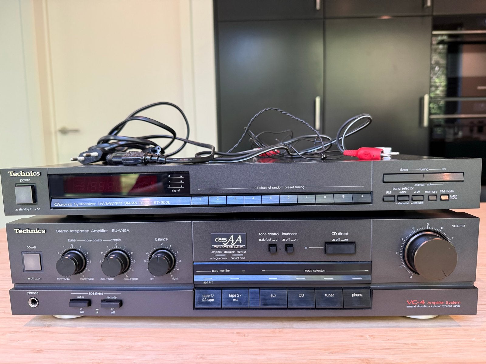 Technics SU-V45A Versterker & ST-600L Tuner Set, Overige merken, Gebruikt, Ophalen of Verzenden, 60 tot 120 watt