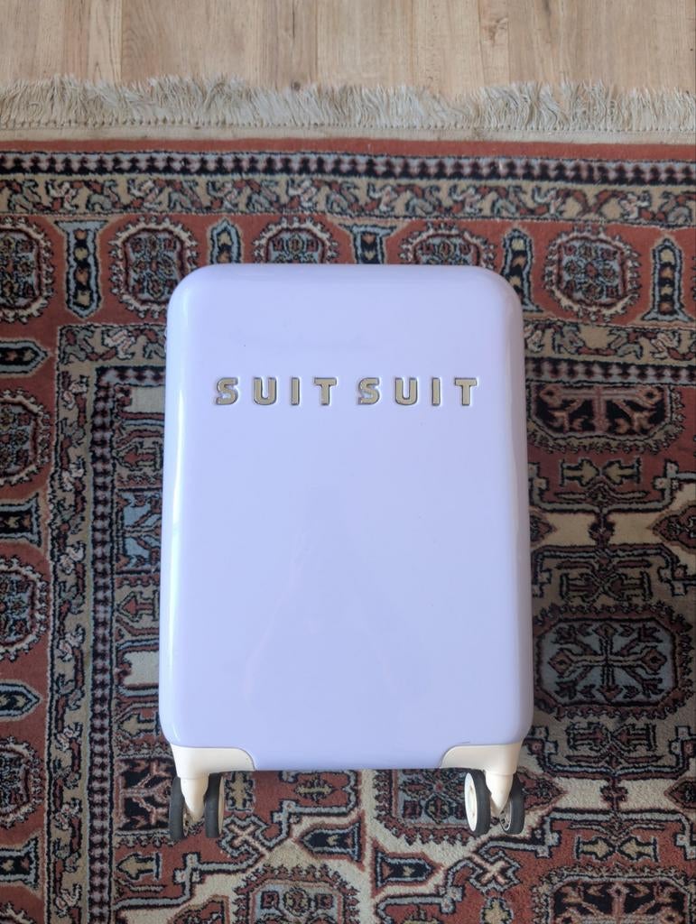 SUITSUIT Fabulous Fifties Handbagage + Hoes (Royal Lavender), Sieraden, Tassen en Uiterlijk, Koffers, 50 tot 60 cm, Hard kunststof