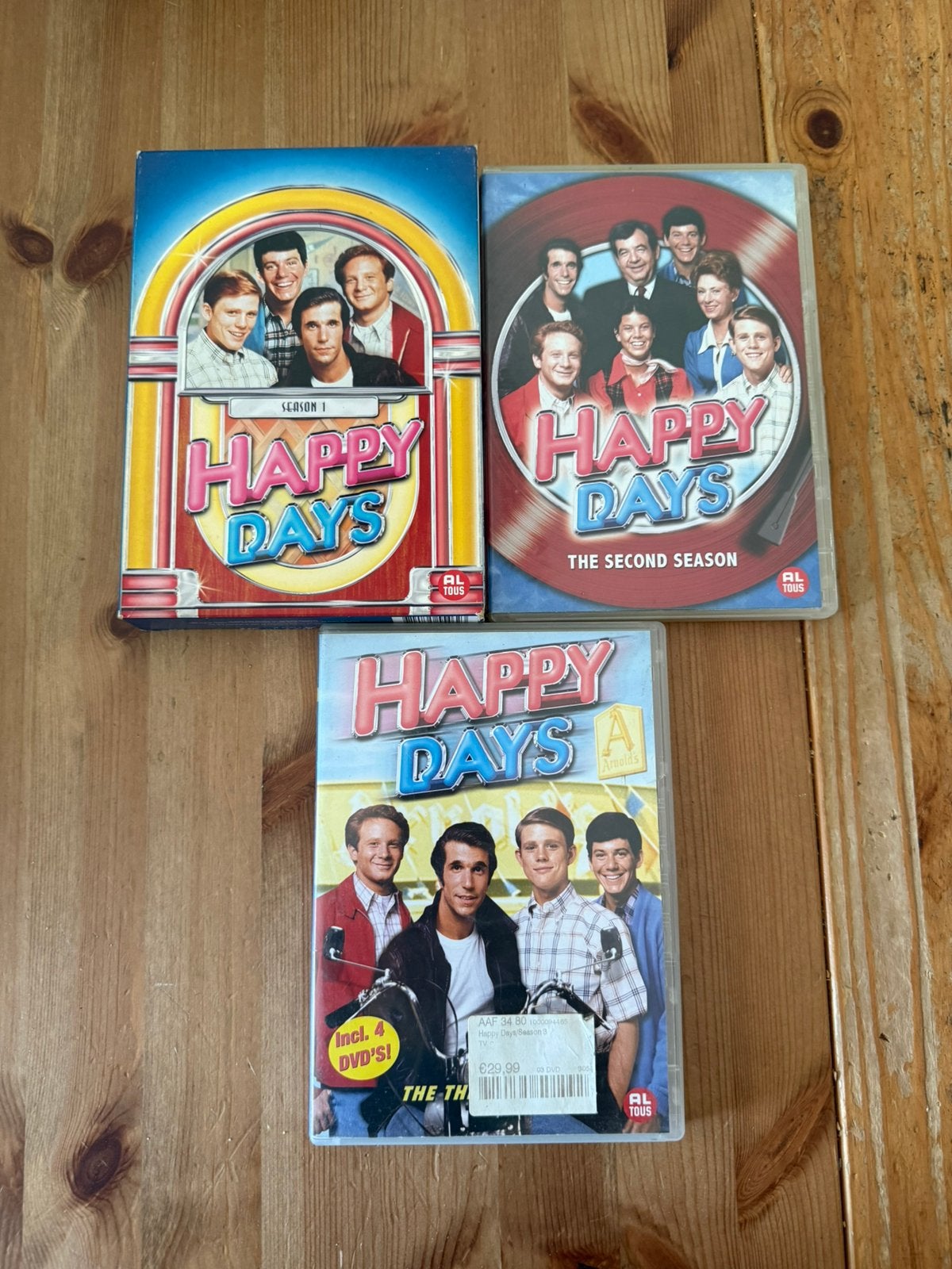 Happy Days DVD Boxsets - complete Seizoen 1, 2 en 3, Alle leeftijden, Verzenden, Gebruikt, Komedie