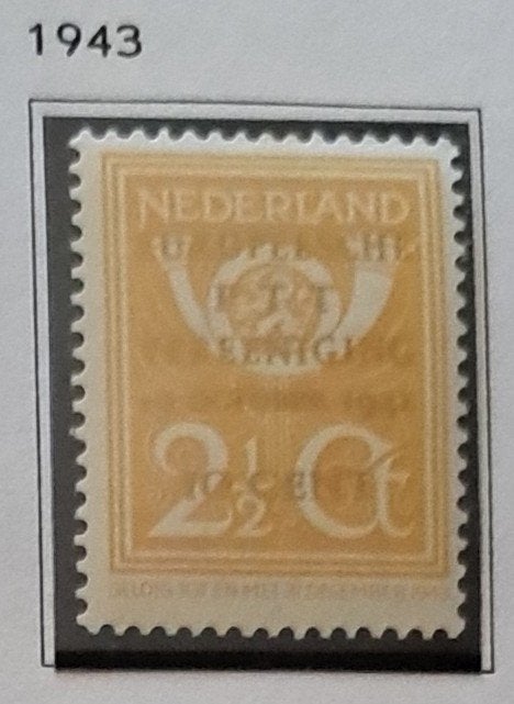 Nederland: Ongestempelde losse zegels 1943/1943-1944/1945, Ophalen of Verzenden, Postfris