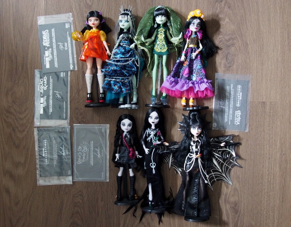 Monster High G1 Bundel Collector Skullector 7 Poppen, Verzenden, Zo goed als nieuw, Overige typen
