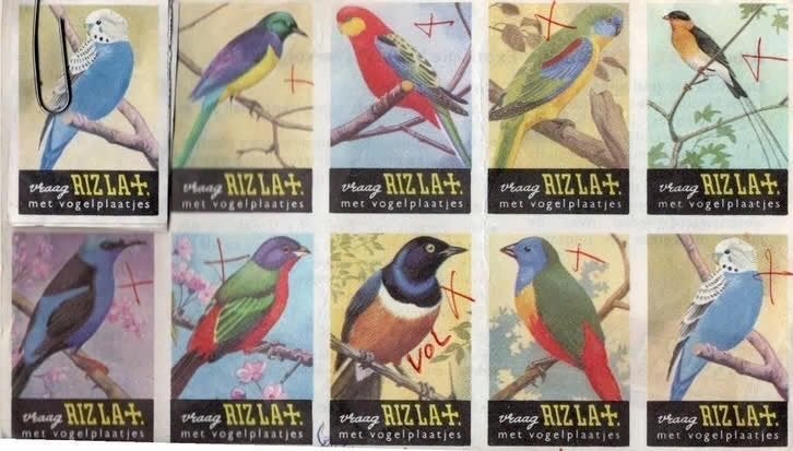 Lucifers merken van Rizla vloeipapier Serie 1 tot 10., Verzenden, Zo goed als nieuw, Luciferdoosjes of -merken