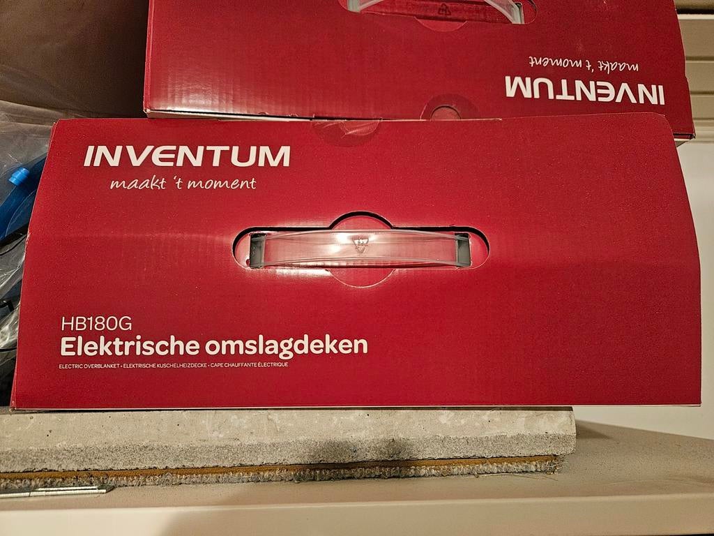 inventum hb180g elektrische deken, Eenpersoons, Wit, Nieuw, Ophalen of Verzenden