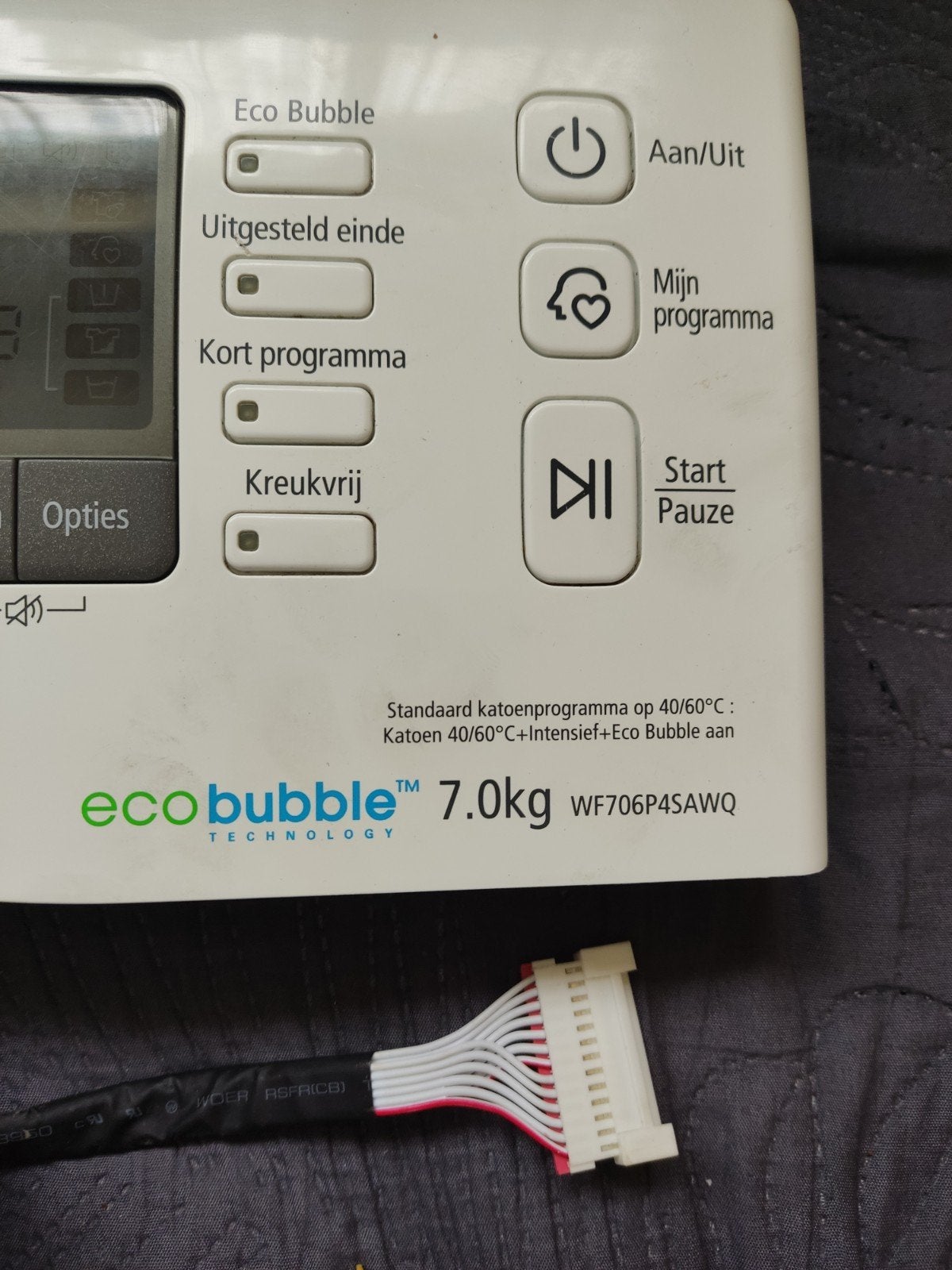 Samsung Eco Bubble onderdelen WF706P4SAWQ  paneel etc., Ophalen of Verzenden, Gebruikt