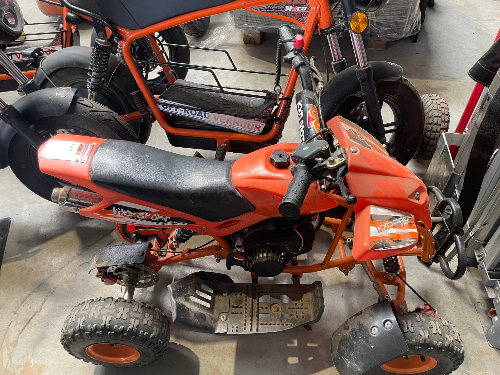 Kinder Quad - KXD PRO - Oranje benzine, Ophalen