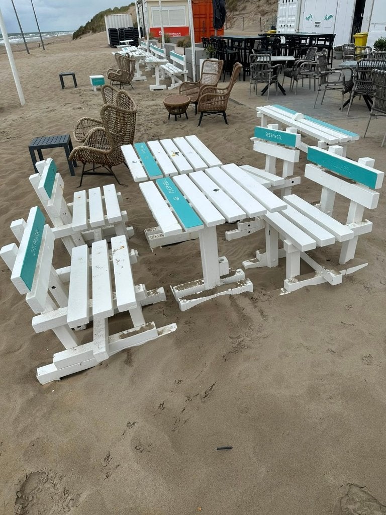 Hardhouten tuintafels, tuinbanken en picknicktafels, Gebruikt, Bank, Hardhout, Tuinset