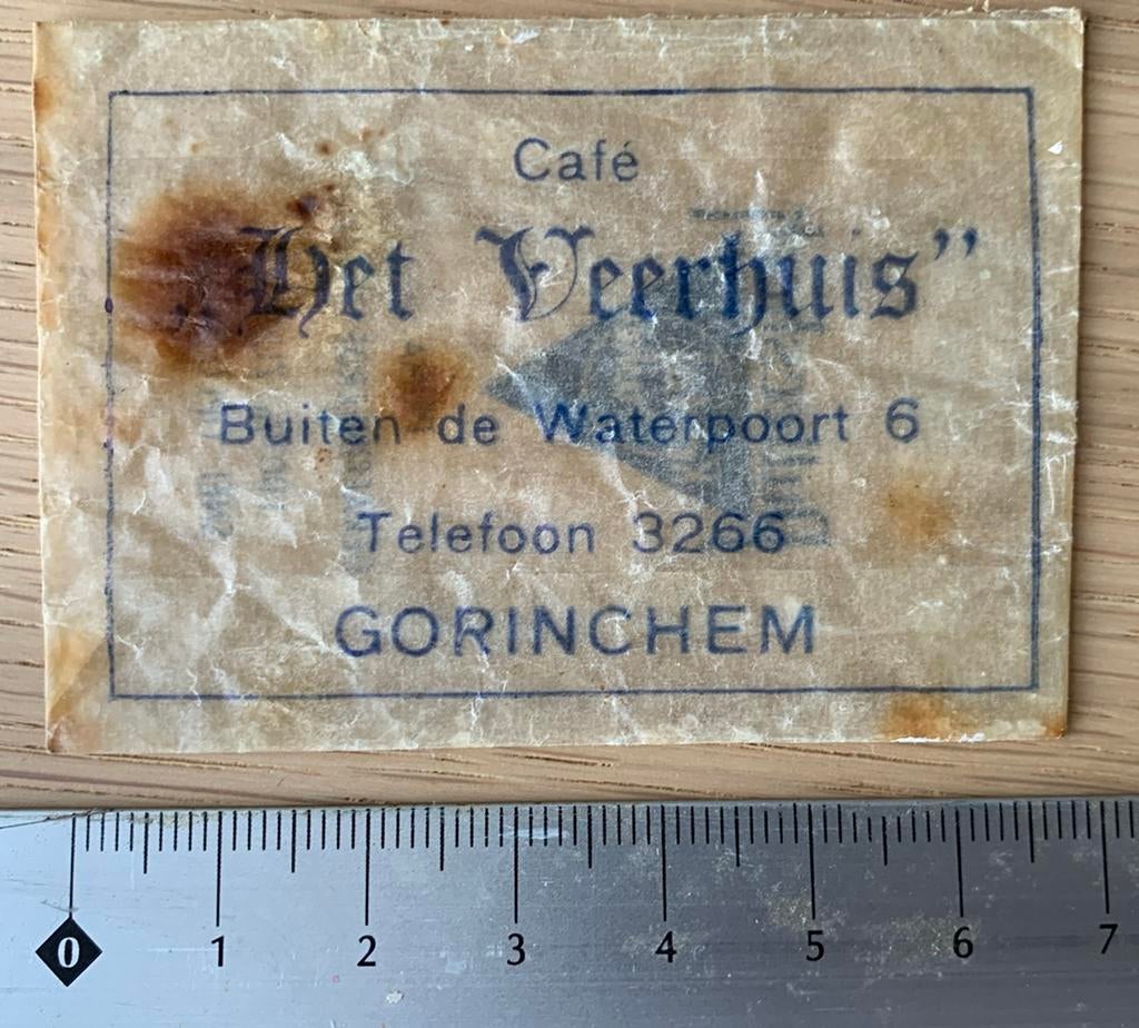 Suikerzakje Gorinchem Veerhuis, Ophalen of Verzenden, Nederland