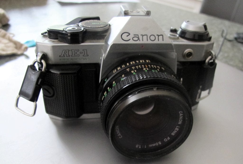 TE KOOP: CANON AE 1 PROGRAMM/LENZEN, Audio, Tv en Foto, Fotocamera's Analoog, Ophalen of Verzenden, Gebruikt, Spiegelreflex, Canon