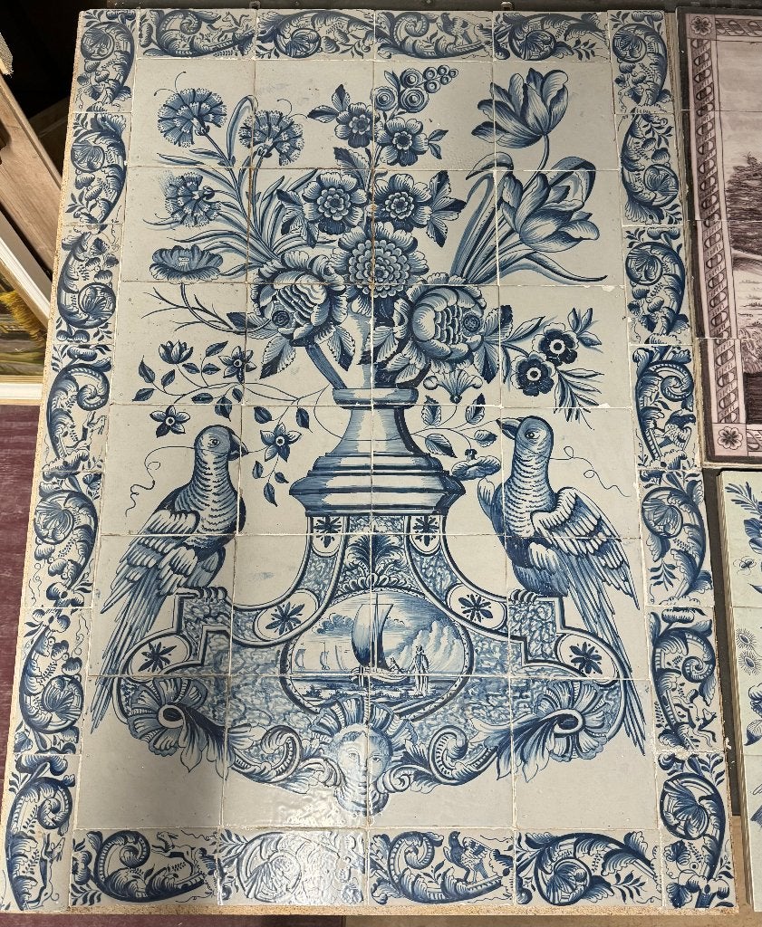Antiek Tegeltableau Sietse Gatses Makkum anno 1790, Ophalen
