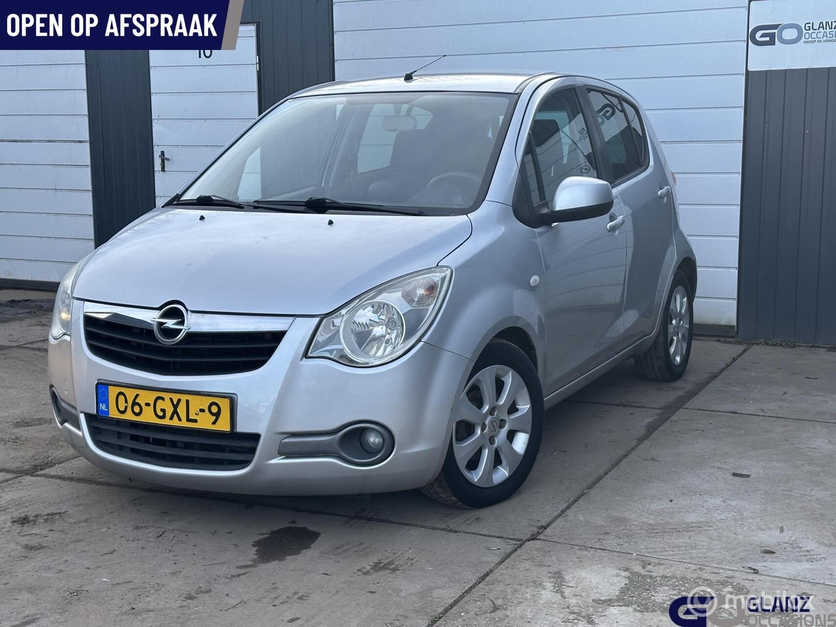 Opel Agila 1.2 Enjoy, Auto's, 86 pk, 4 cilinders, Bedrijf, Zilver of Grijs