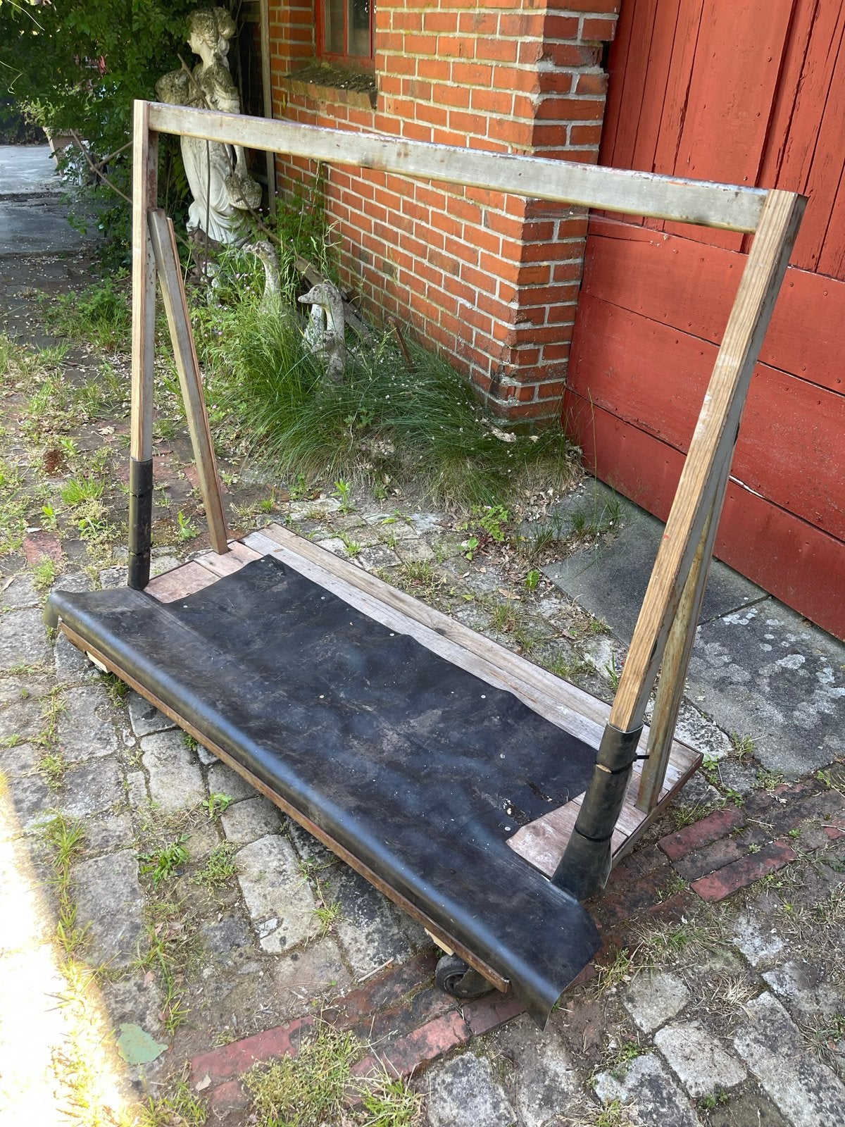 Platenkar, zeer sterk, hout en pvc oplegdeel., Doe-het-zelf en Verbouw, 100 liter of meer, Ophalen, Gebruikt, Overige typen