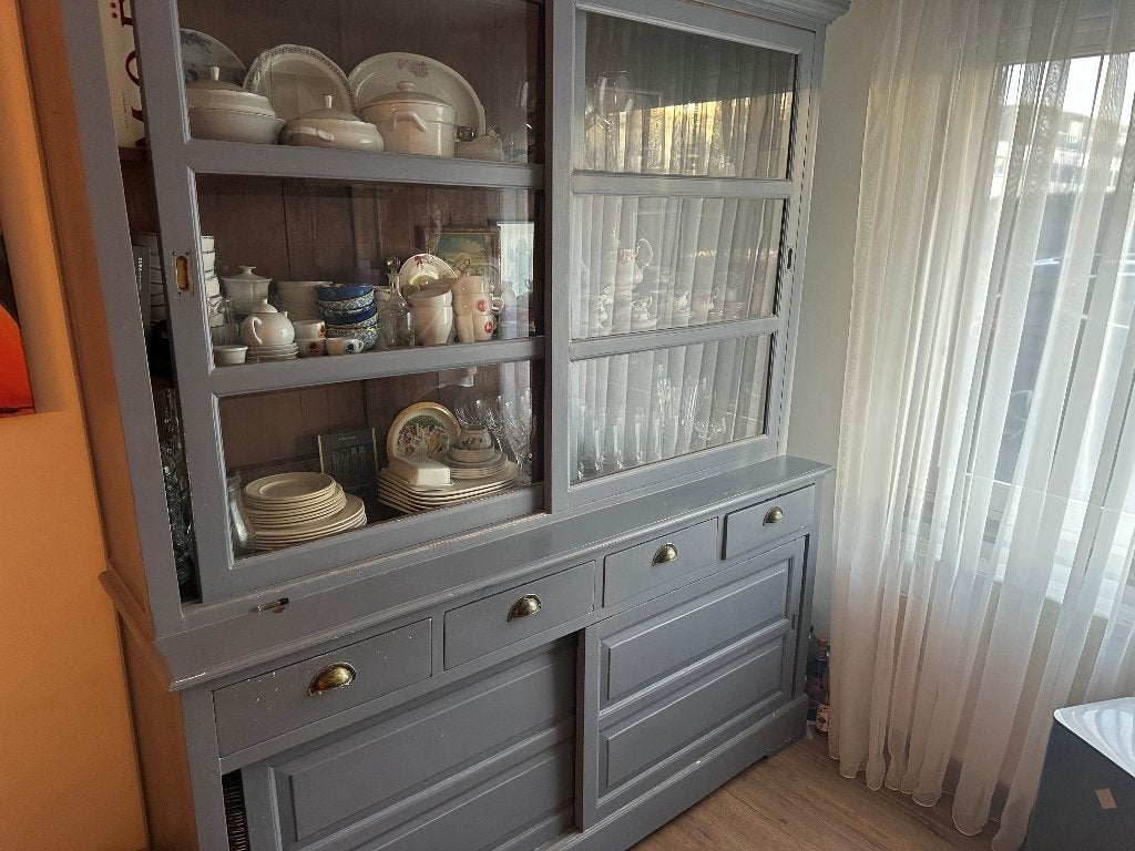 Zeer mooie oude buffetkast, Ophalen, Gebruikt, Met deur(en), 200 cm of meer
