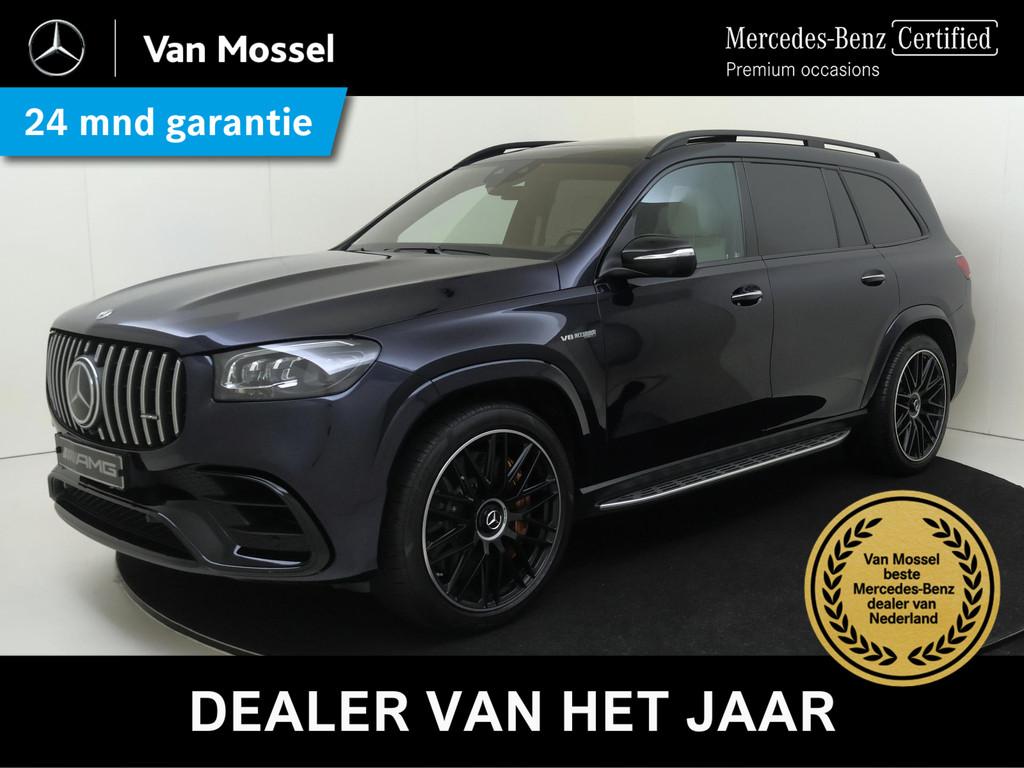 Mercedes-Benz GLS AMG 63 4MATIC+ Premium Plus /Panoramadak /, Gebruikt, Blauw, 7 stoelen, Leder
