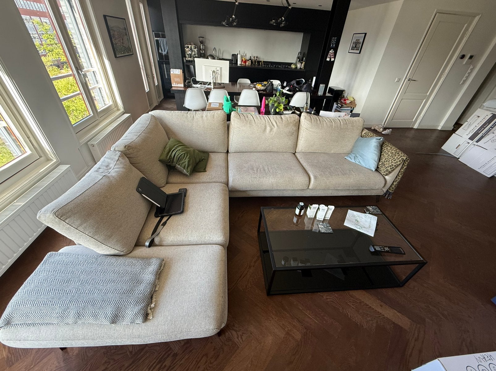 BoConcept Hoekbank, Ophalen, Zo goed als nieuw, Stof