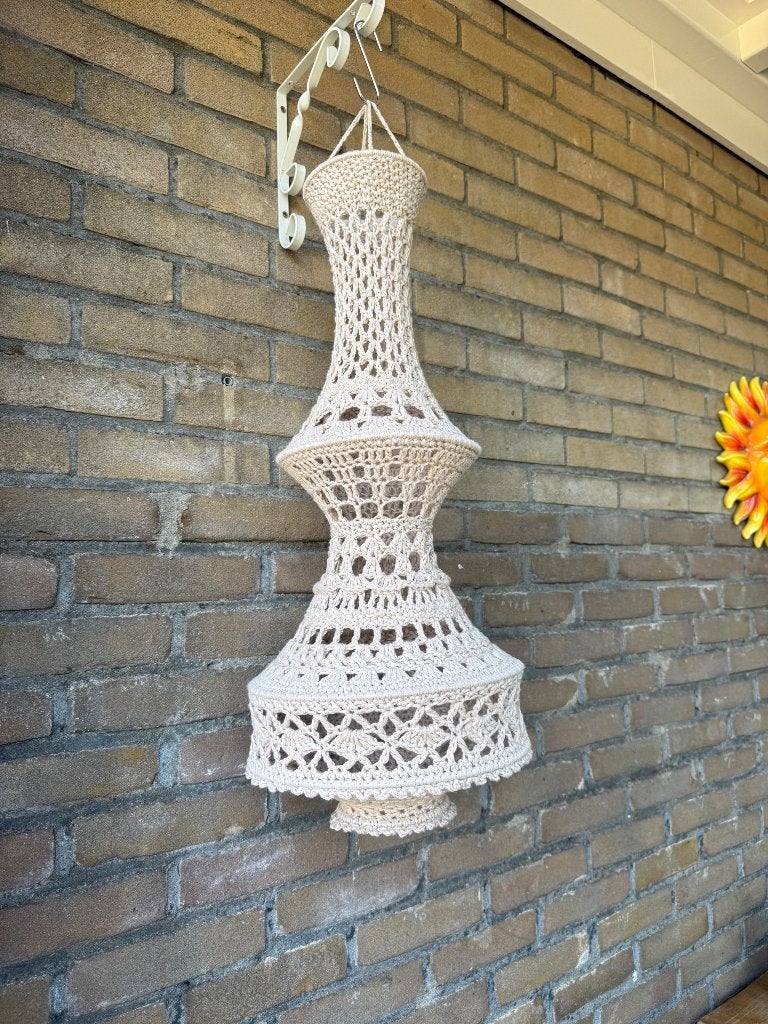 Gehaakte ibizalamp, Ophalen of Verzenden, Nieuw, Textiel, Handmade… ibizastijl