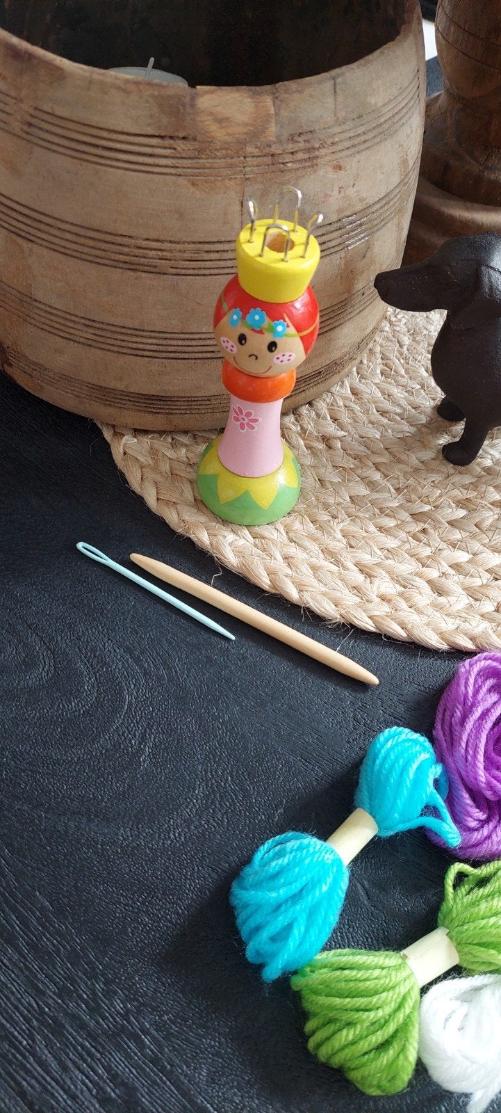 HOUTEN PUNNIK-POP MET PUNNIKPEN, Ophalen of Verzenden