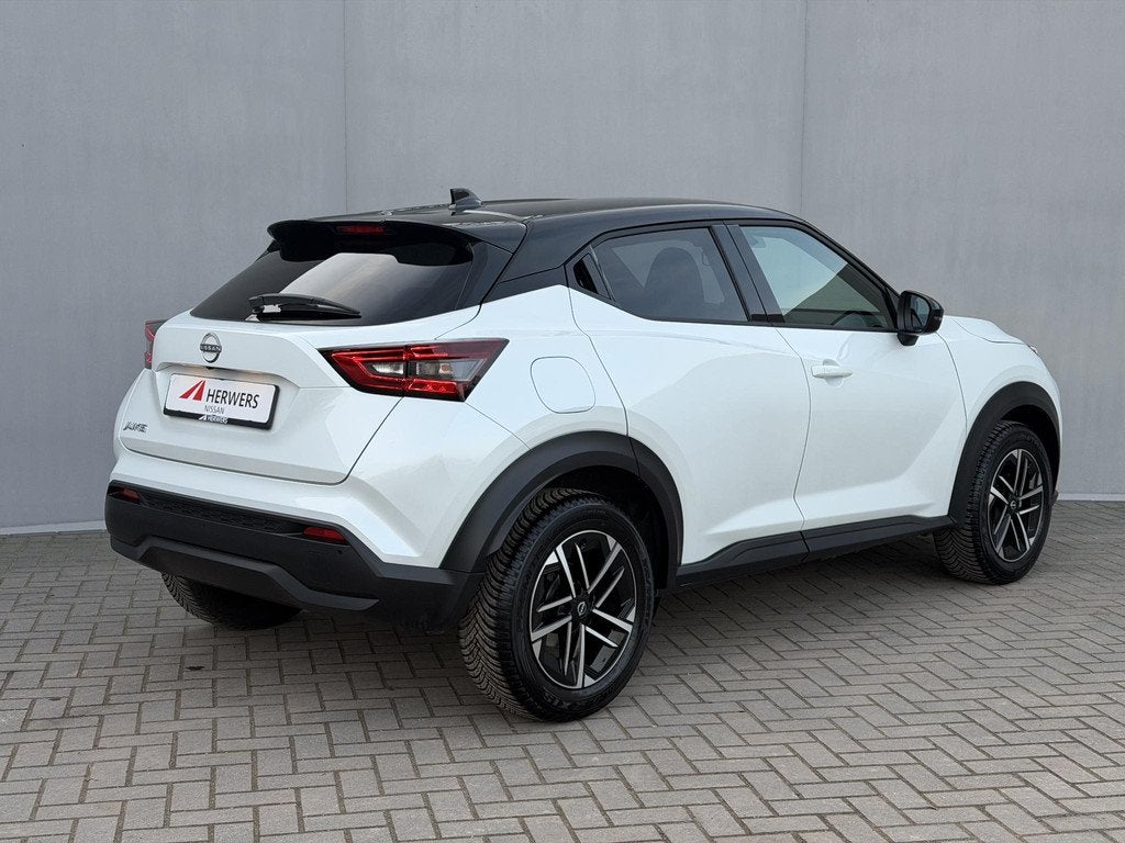 Nissan Juke 1.0 DIG-T DCT N-Connecta Automaat / Fabrieksgara, Auto's, Nissan, Stof, Euro 6, Wit, Bedrijf