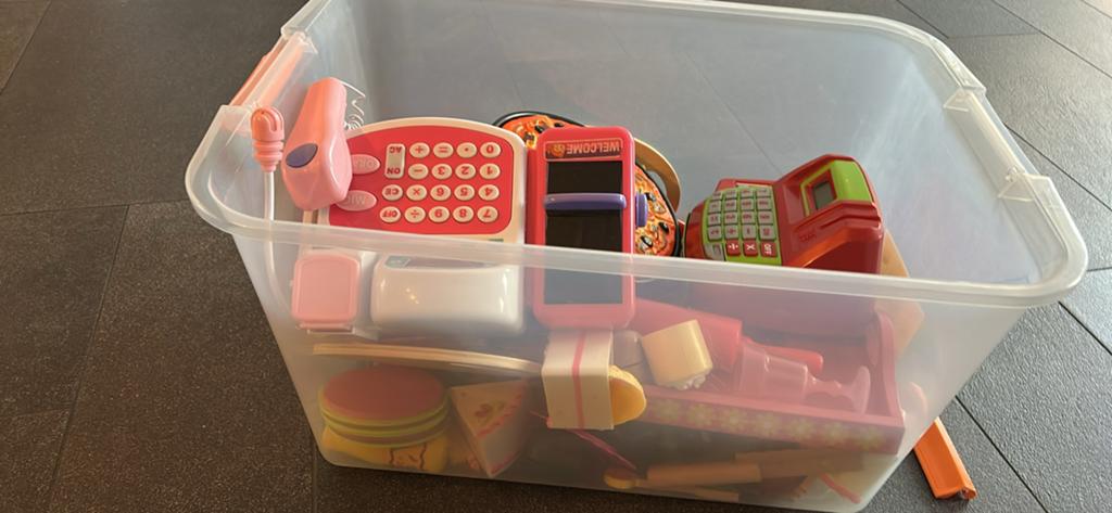 Speelgoed kassa's en keuken accessoires, Ophalen of Verzenden, Gebruikt, Jongen of Meisje