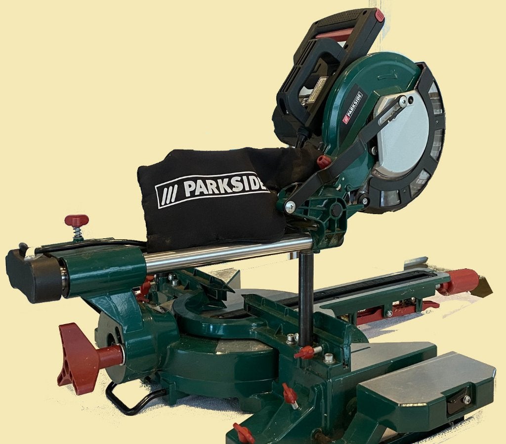 Parkside afkortzaag, Doe-het-zelf en Verbouw, Ophalen, Gebruikt, Afkortzaag, 30 tot 70 mm