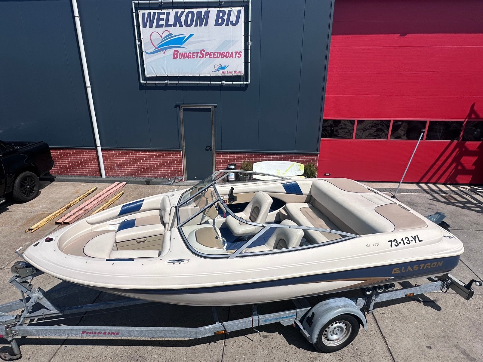Nette speedboot Glaston se 175 compleet, Gebruikt, Binnenboordmotor, 120 tot 200 pk, Ophalen of Verzenden