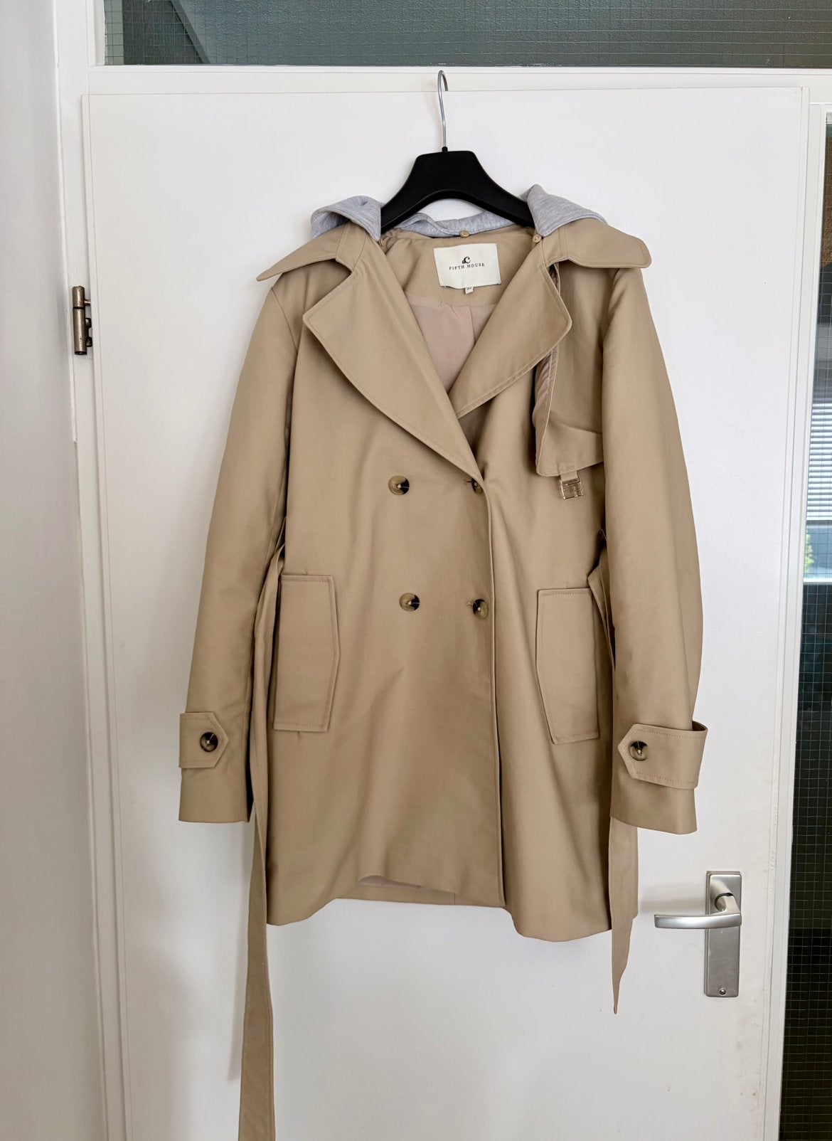 Fifth house trenchcoat jas, Ophalen of Verzenden, Zo goed als nieuw, Maat 34 (XS) of kleiner, Beige