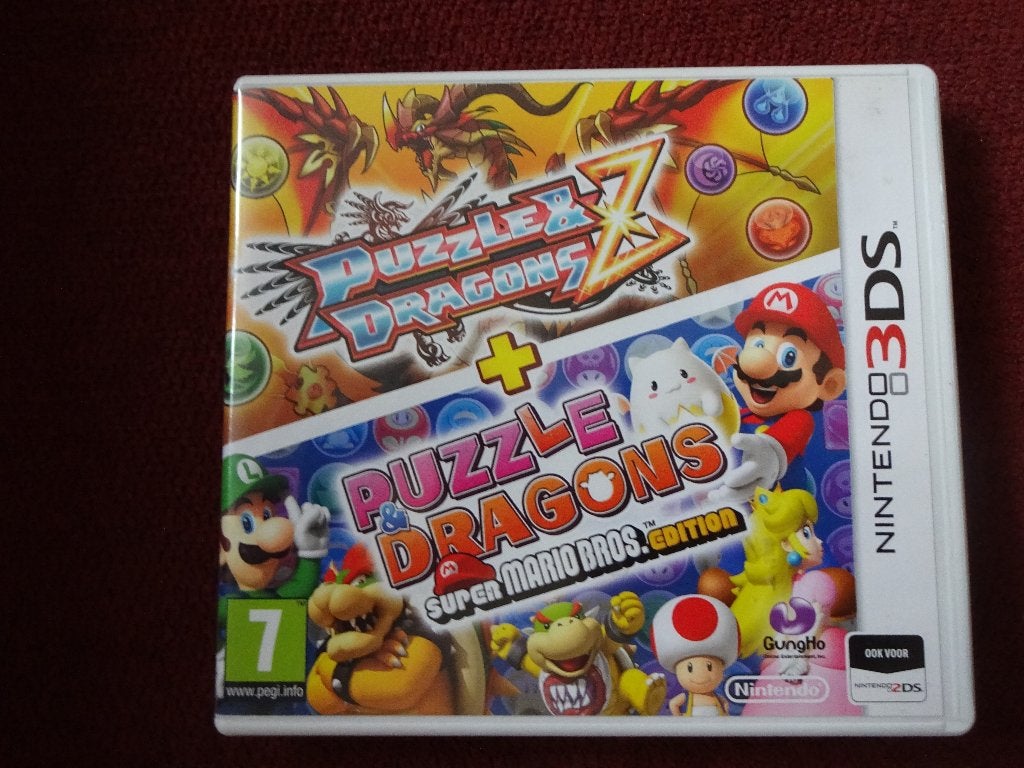 3DS Puzzle Dragons Z + Puzzle & Dragons Super Mario Bros., Puzzel en Educatief, Gebruikt, 2 spelers, Ophalen of Verzenden