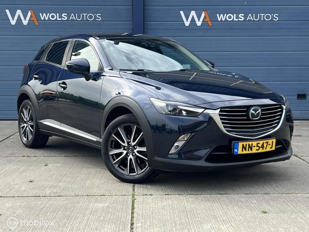Mazda CX-3 2.0 SkyActiv-G 120 GT-M / AUTOMAAT / 1e EIG / LUX, 1998 cc, Blauw, SUV of Terreinwagen, 1170 kg