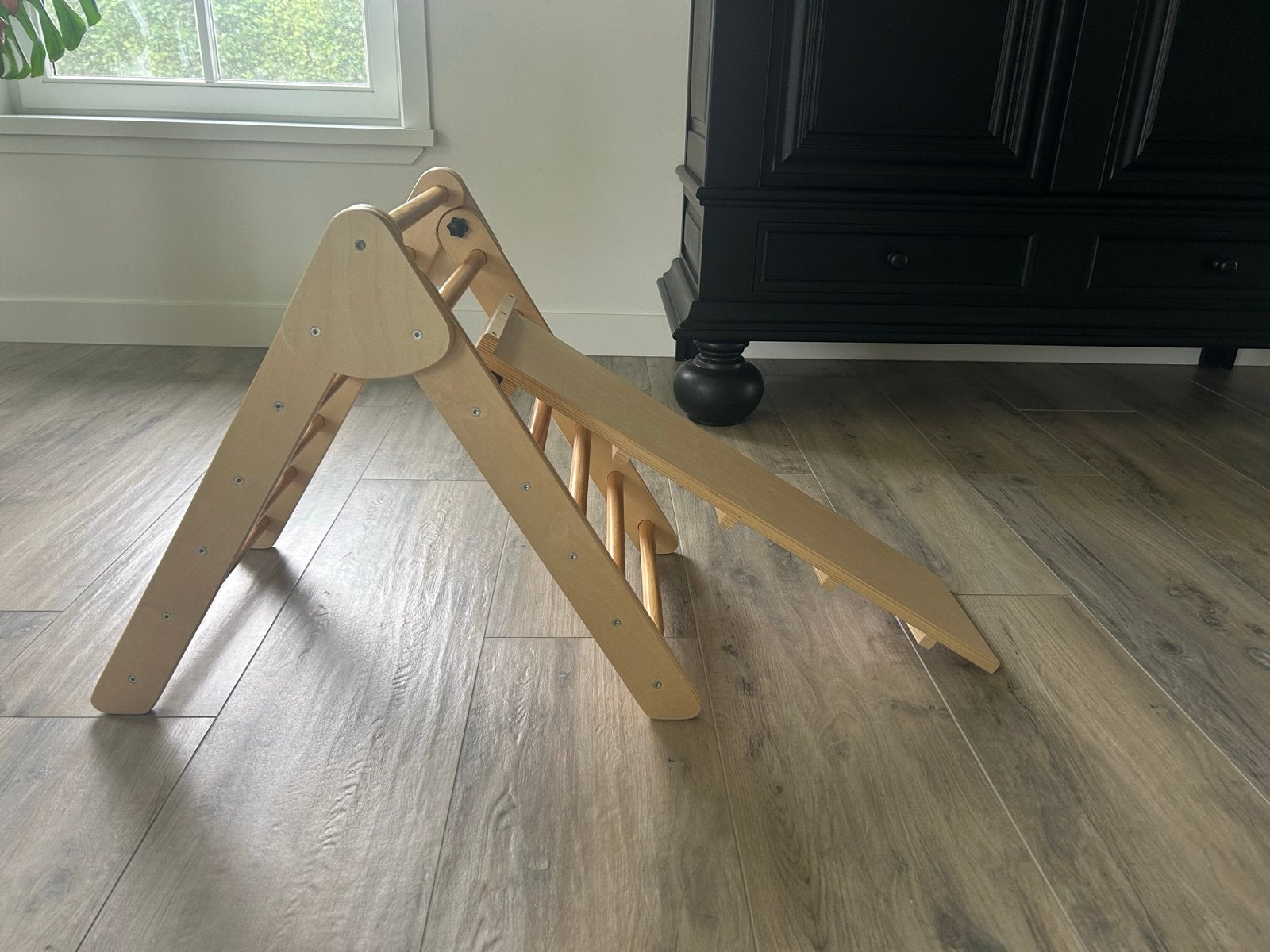 Houten Klimrek met Glijbaan/Klimplank, Kinderen en Baby's, Ophalen, Gebruikt, Overige typen