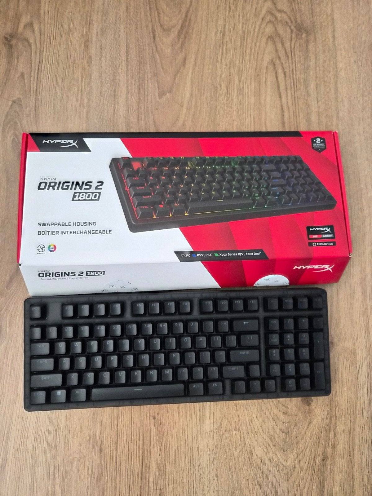 HyperX Origins 2 1800 Gaming toetsenbord, Computers en Software, Toetsenborden, HyperX, Gaming toetsenbord, Ophalen of Verzenden