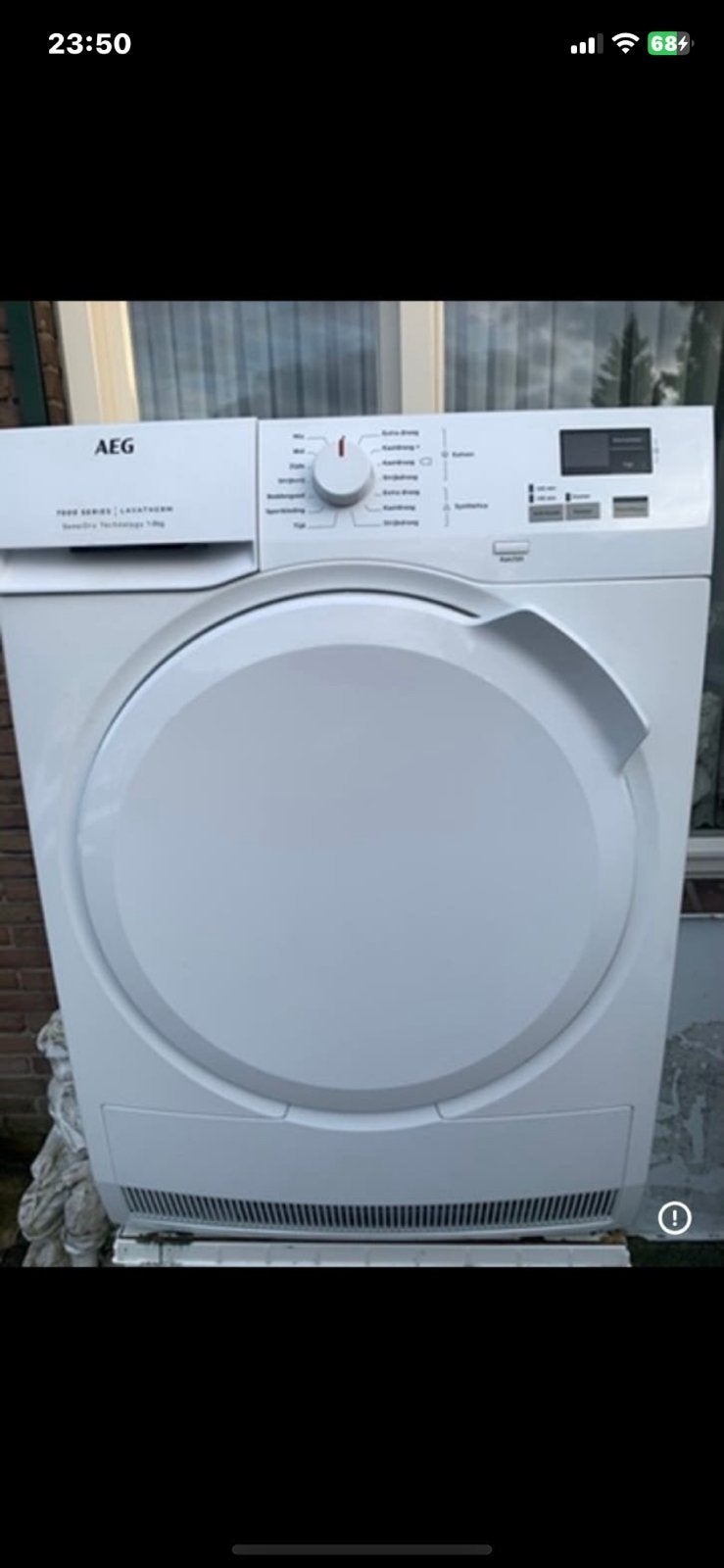 AEG Lavatherm 7000 Series SensiDry Technology defect, Witgoed en Apparatuur, Wasdrogers, Energieklasse A of zuiniger, 6 tot 8 kg