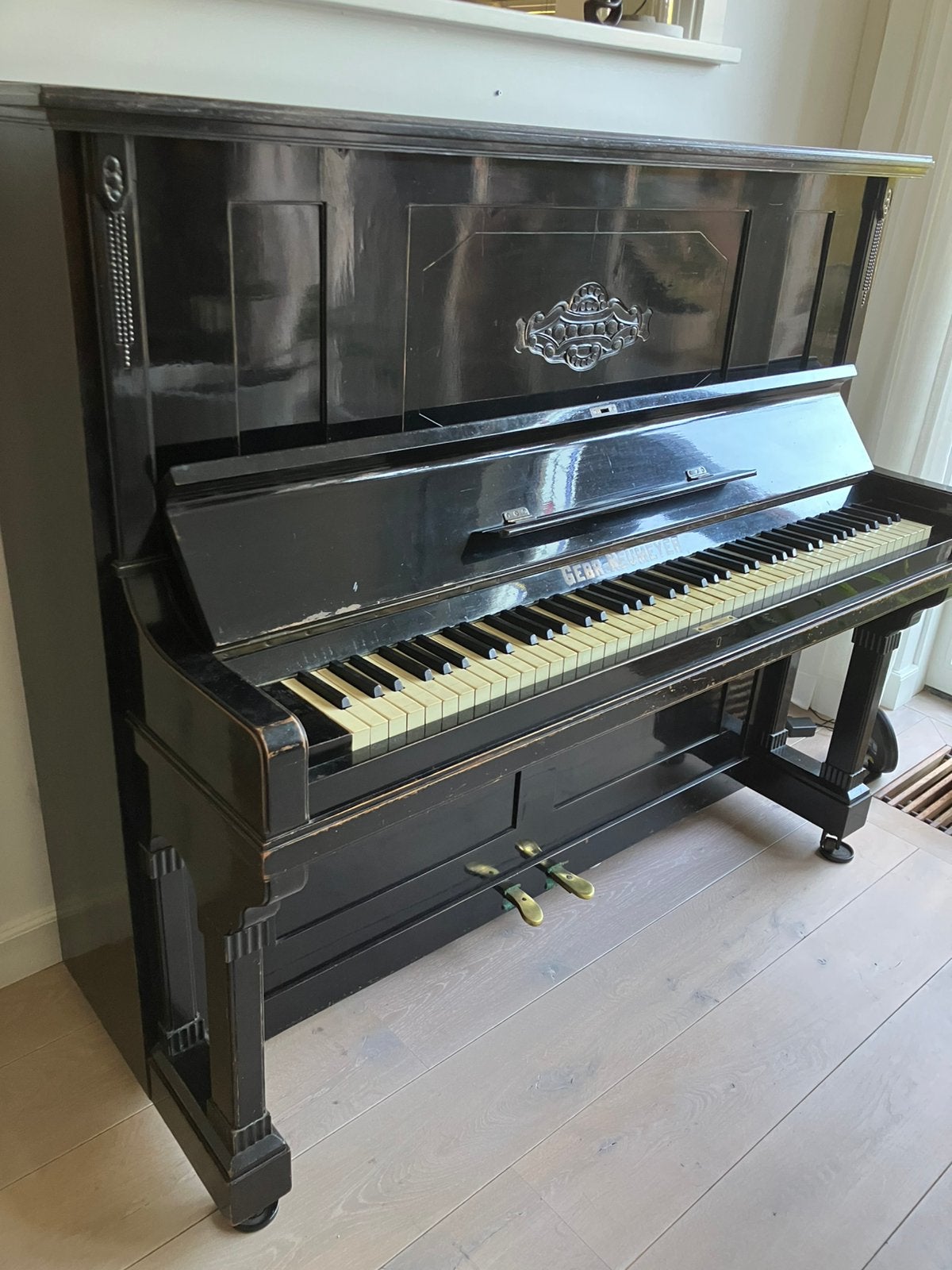 Piano Gebr. Neumeyer, Muziek en Instrumenten, Piano's, Ophalen, Gebruikt, Zwart, Piano