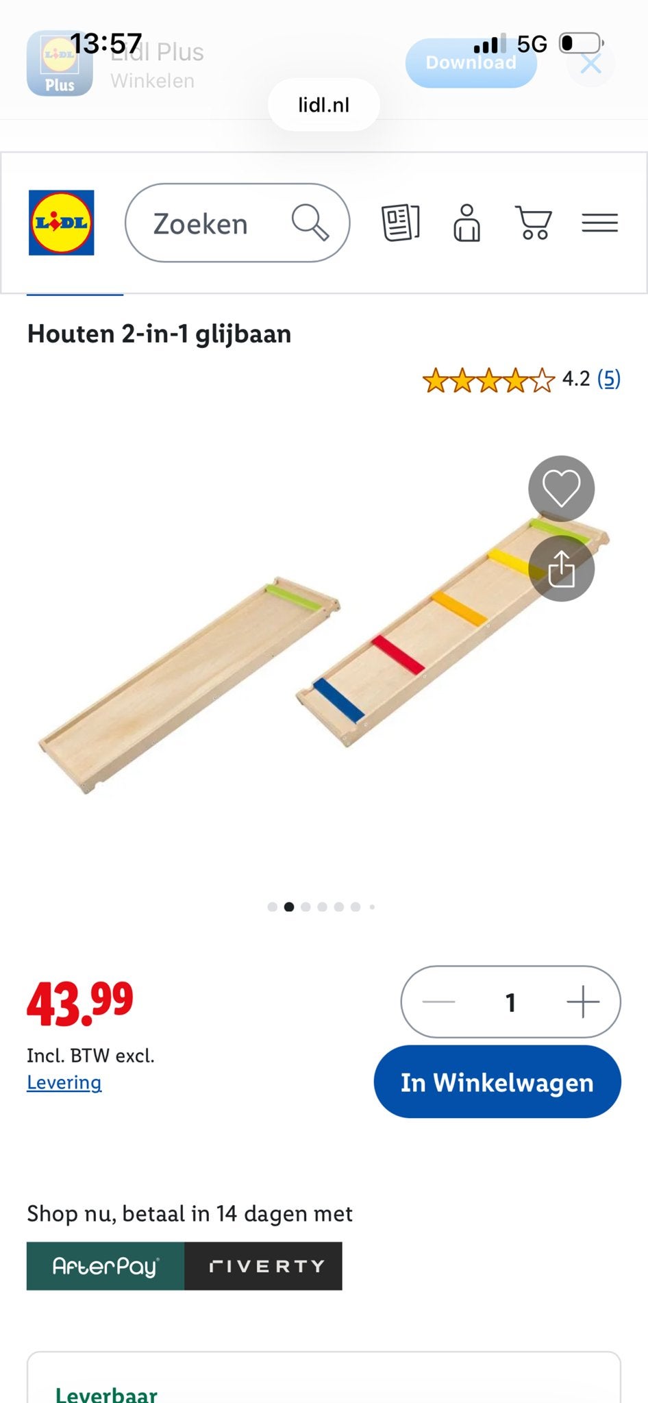 Houten klimrek voor binnen - Klimdriehoek en glijbaan, Ophalen, Zo goed als nieuw, Klimwand