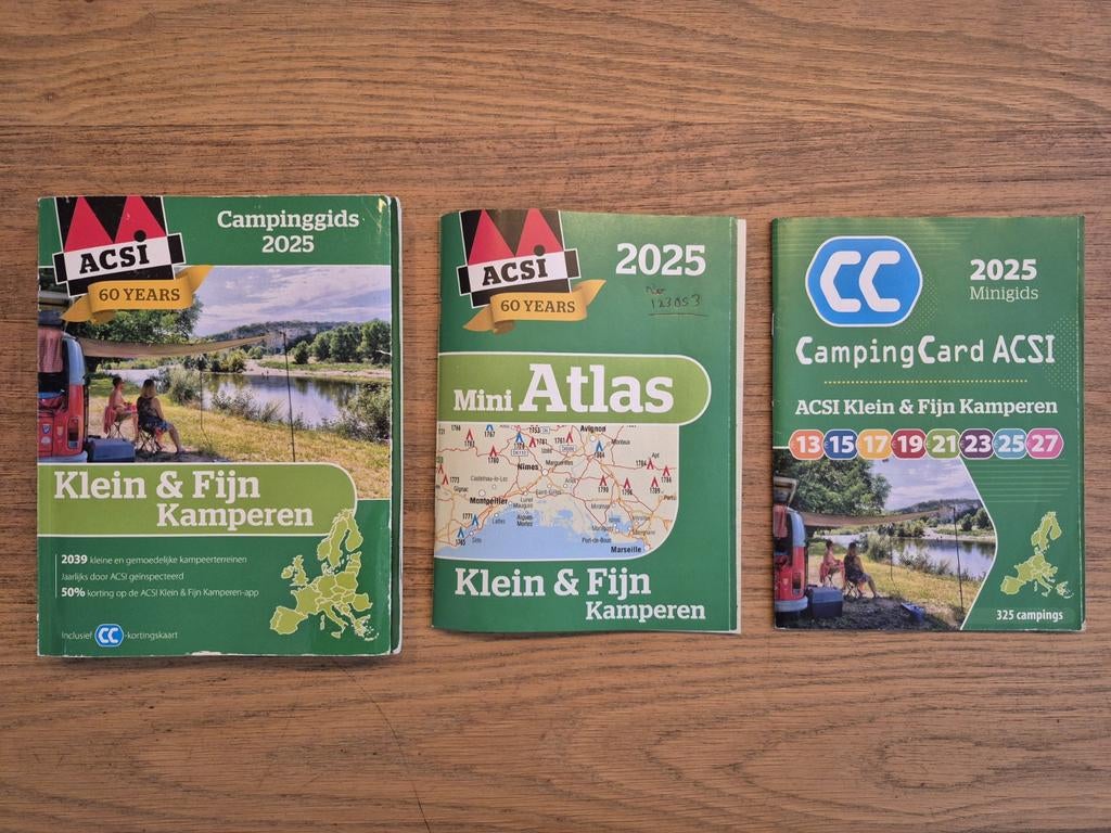 ACSI Campinggids 2025 Klein & Fijn Kamperen + Mini Atlas, Overige merken, Europa, Nieuw, Ophalen of Verzenden