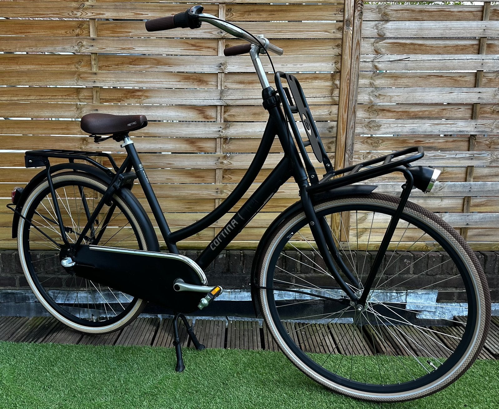 Cortina U4 28 Inch Damesfiets - Nexus 3 - Matt Zwart, Fietsen en Brommers, Fietsen | Dames | Damesfietsen, Terugtraprem, Versnellingen