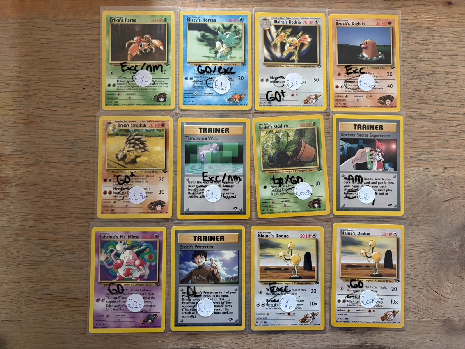 Oude pokemon kaarten, Ophalen of Verzenden, Zo goed als nieuw, Meerdere kaarten