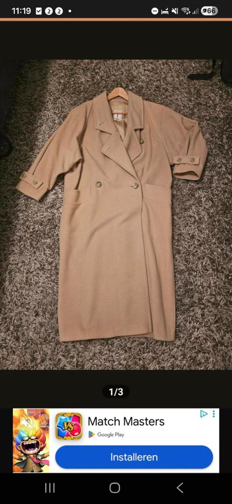 Camel jas, Kleding | Dames, Jassen | Winter, Ophalen of Verzenden, Nieuw