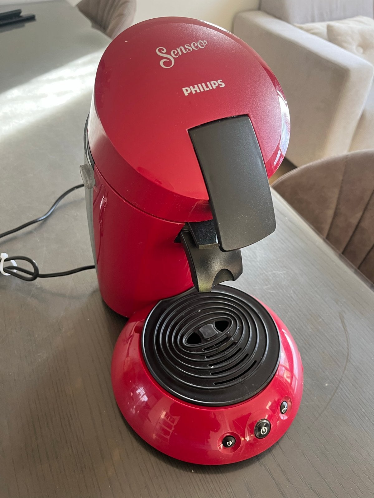 Philips Senseo HD7817 Koffiezetapparaat - Rood, Witgoed en Apparatuur, Koffiezetapparaten, Ophalen of Verzenden, Gebruikt, Koffiemachine