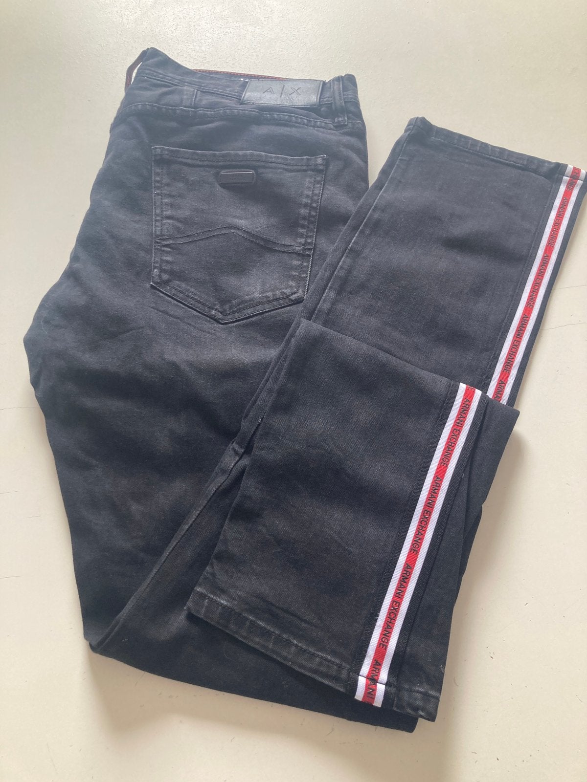 Armani Exchange Jeans 33/36, Ophalen, Gedragen, Zwart, Overige jeansmaten