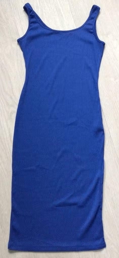 Blauwe jurk maat S van SHEIN, Blauw, Ophalen of Verzenden, Zo goed als nieuw, Maat 36 (S)