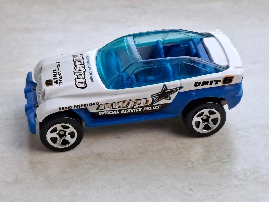 Jeepster van Hot Wheels HWPD Special service police 3 inch, Ophalen of Verzenden, Nieuw, Auto