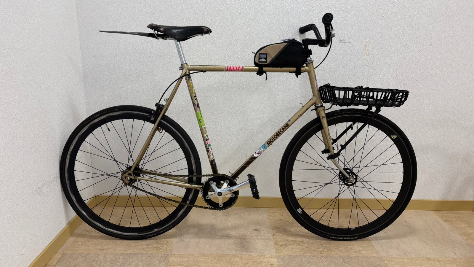 Custom Motobecane singlespeed, Minder dan 10 versnellingen, Gebruikt, 61 tot 65 cm, Ophalen